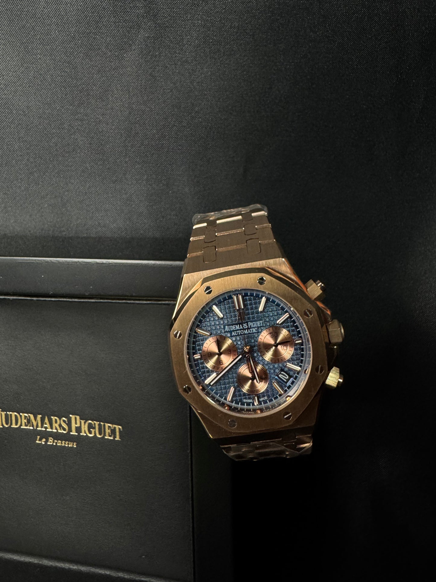 Audemars Piguet – Royal Oak Offshore Chronograph Blue Dial Rose Gold