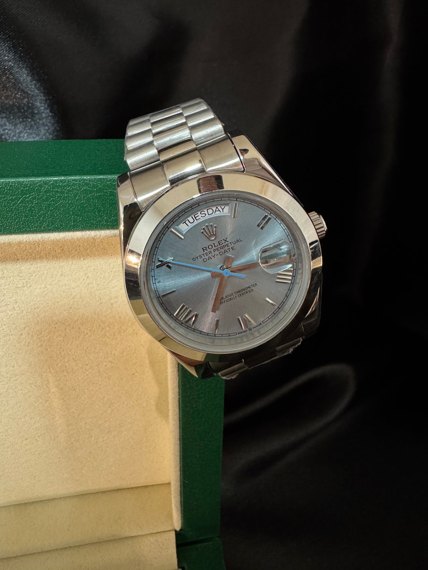 Rolex Day Date carátula Azul