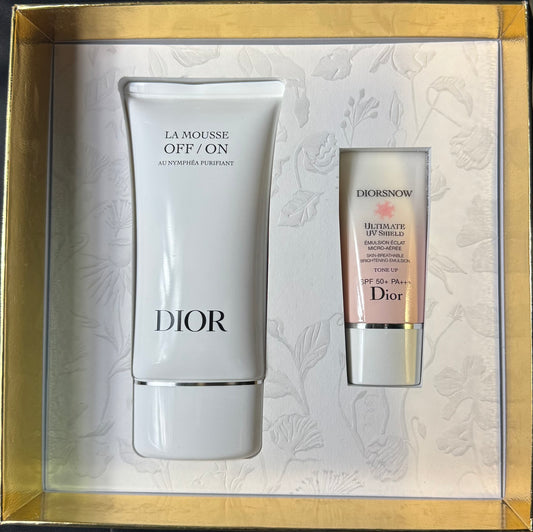 Dior Set Skincare – La Mousse Off/On + DiorSnow UV Shield SPF50+ (2 Piezas)