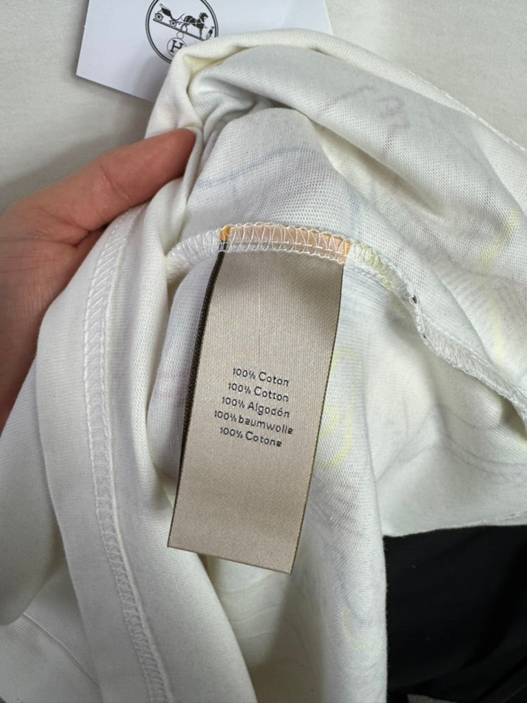 Playera Hermes Cavalcade Blanca UA