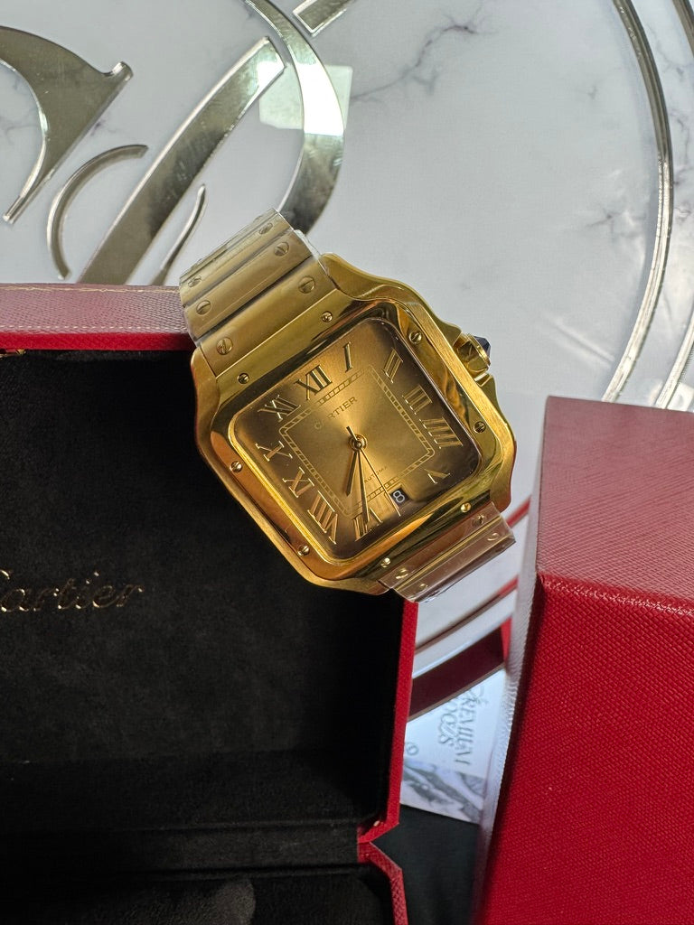 Cartier Santos Oro Caratula Oro