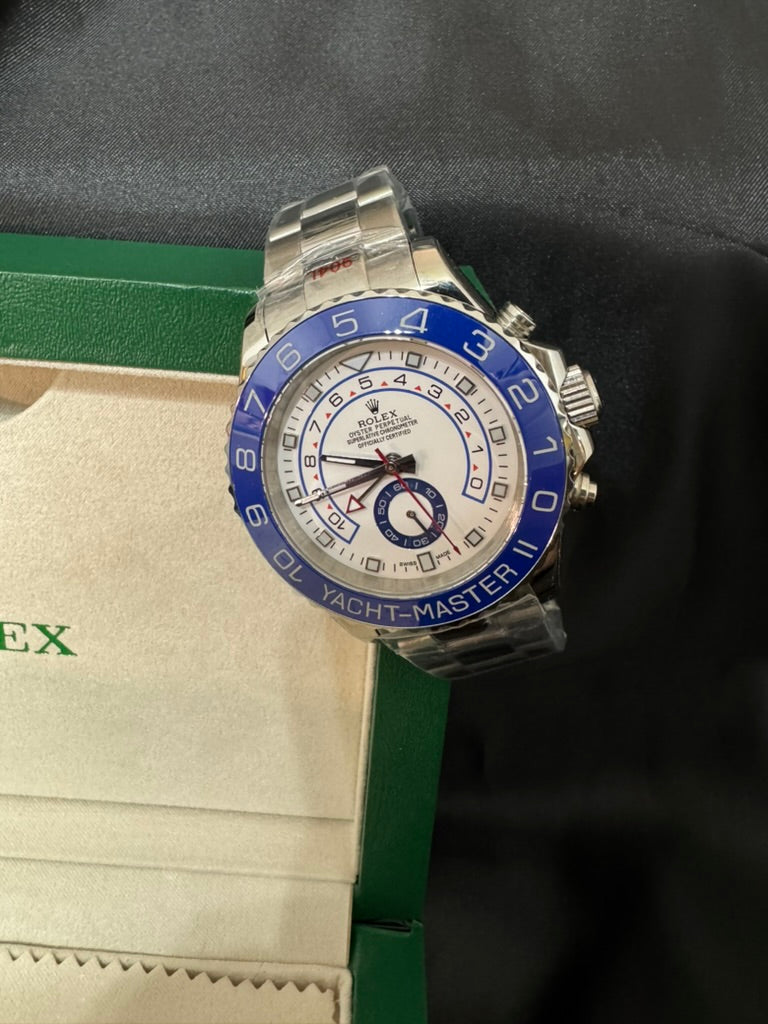 RolexYacht Master II White Dial Blue Bezel