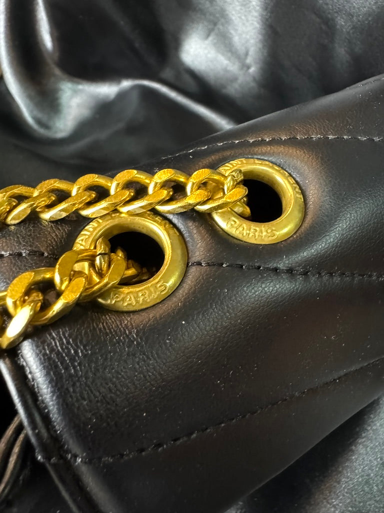 Ysl Loulou Chico Negro Dorado