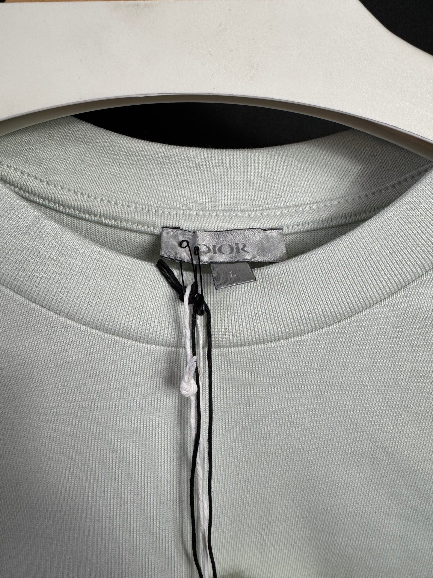 Playera Dior Trebol Bordado Menta UA