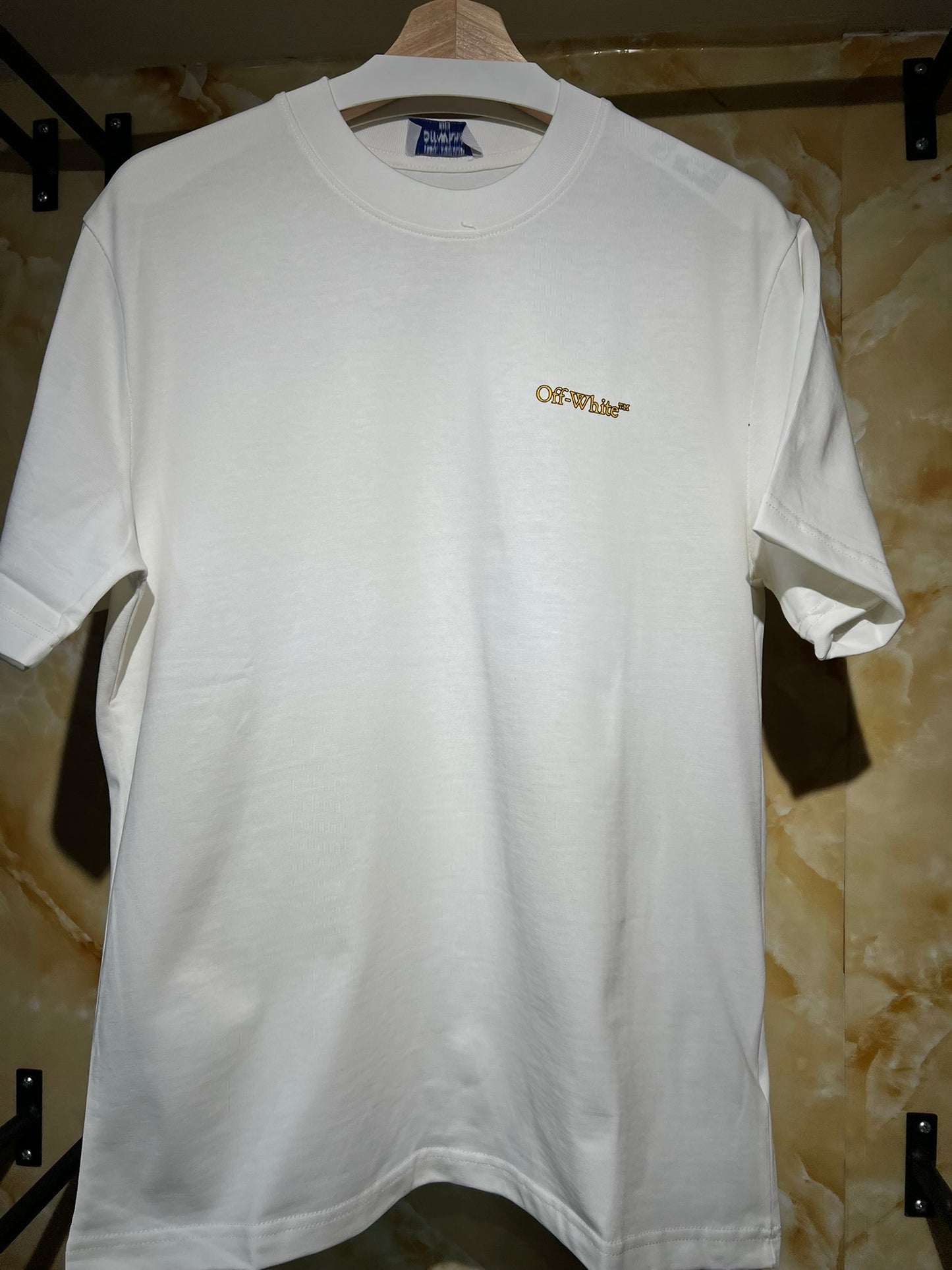 Off-White Tape Arrows Tee Blanca