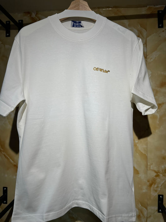 Off-White Tape Arrows Tee Blanca