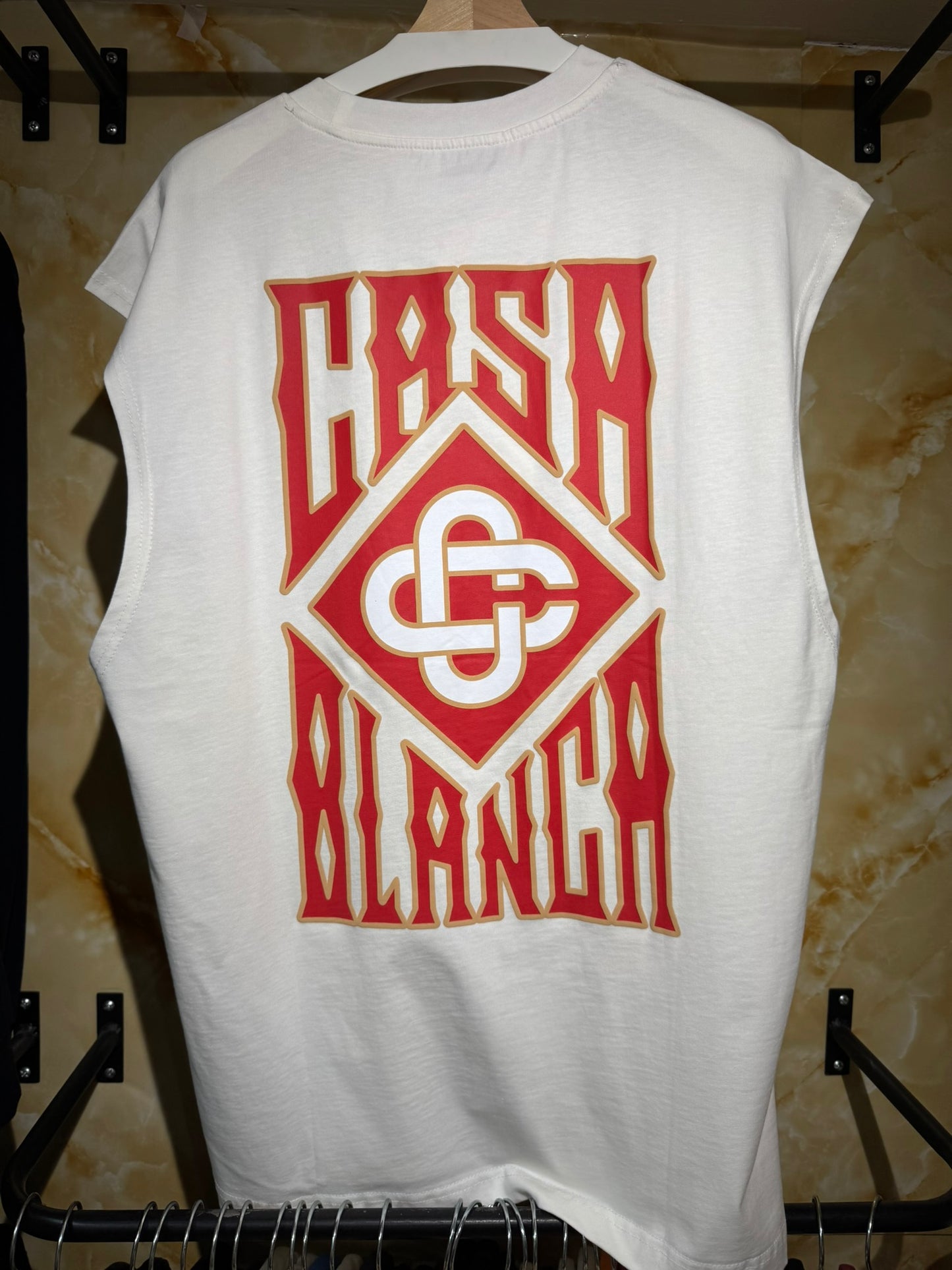 Casablanca – Sleeveless Logo Graphic Tank (Casa Blanca Emblem)