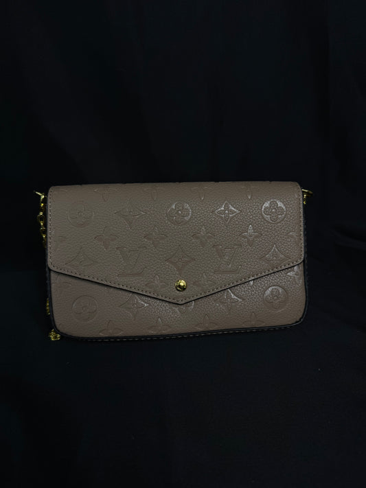 Louis Vuitton Felicie Pochette Beige 3PZ