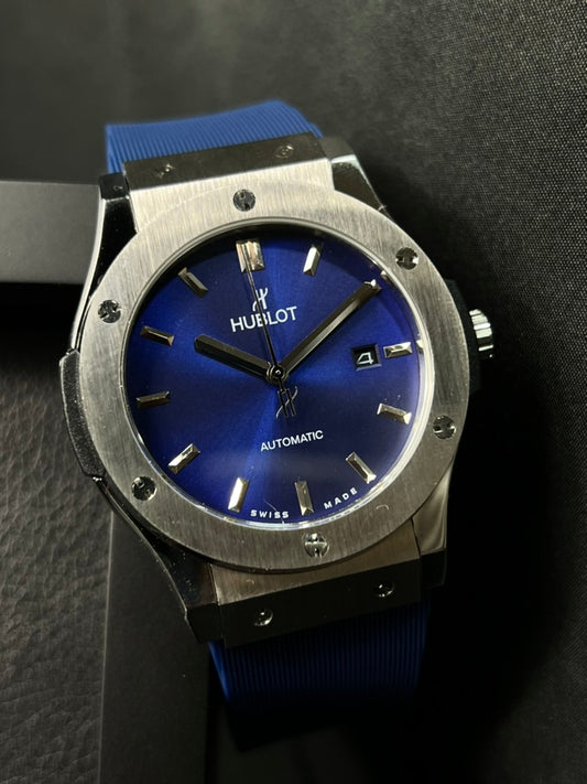 Hublot Classic Fussion Azul Caucho