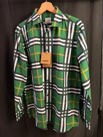 Camisa Burberry Clasica Verde UA