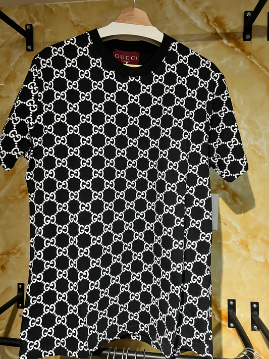 Playera Gucci Negra Monograma GG