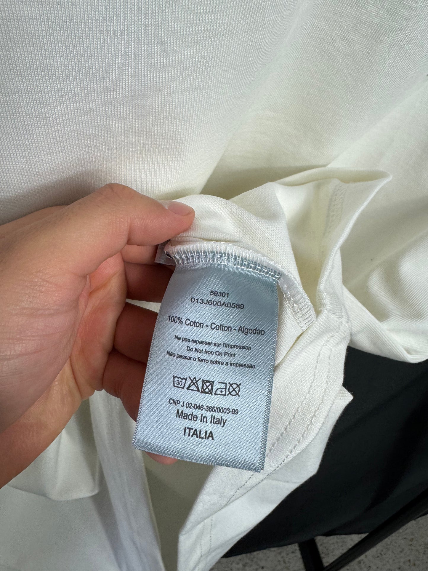 Playera Dior CD Icon Bordado Blanca UA