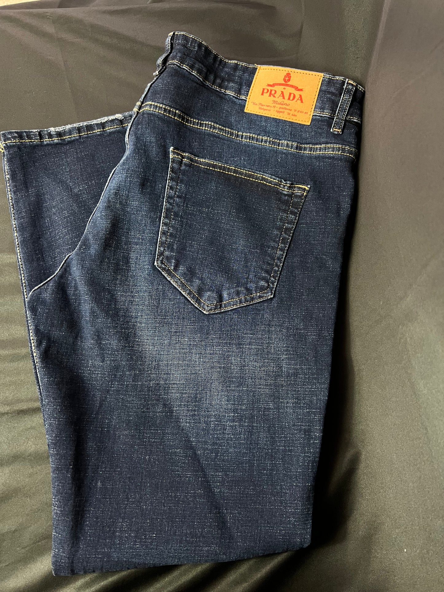 Jeans Prada Azul Placa