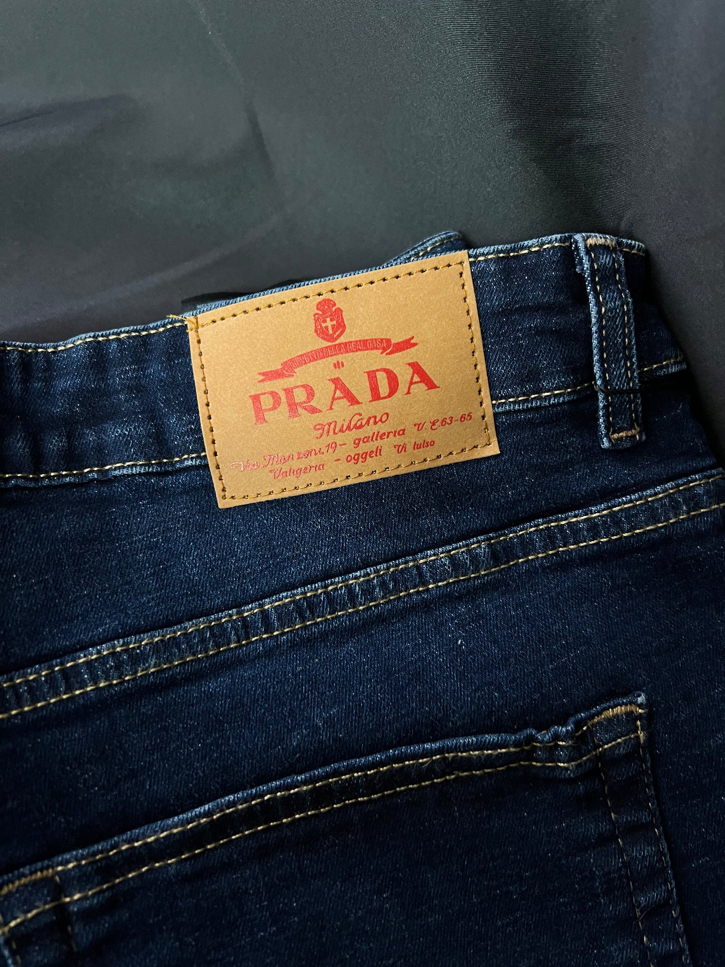 Jeans Prada Azul Placa