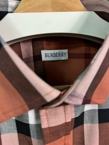 Camisa Burberry Clasica Naranja UA