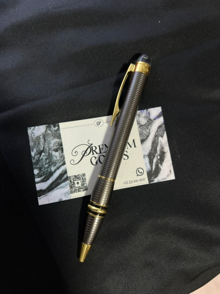 Pluma Mont Blanc Plata con Dorado