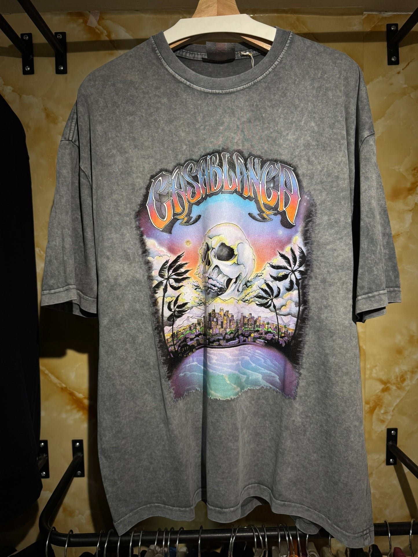 Casablanca Skull Sunset Logo