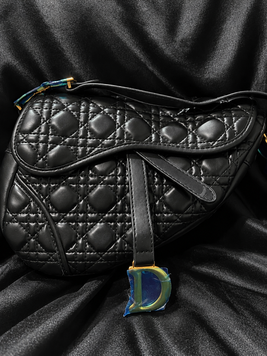 Dior Saddle Cannage Negra