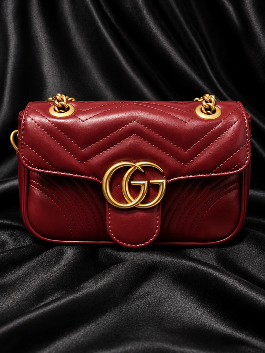 Gucci GG Marmont Matelassé Mini Roja