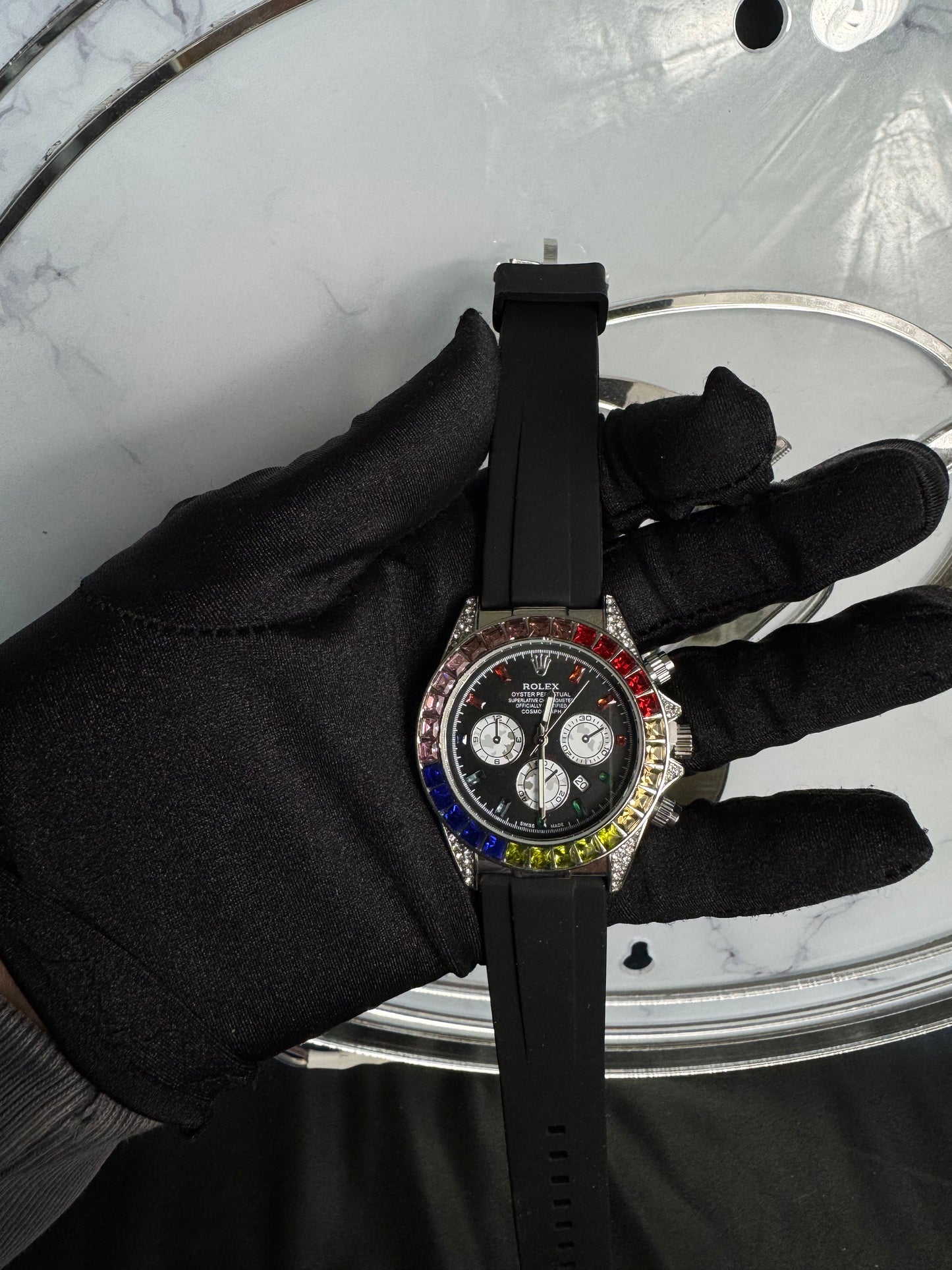 Reloj Rolex Rainbow Black