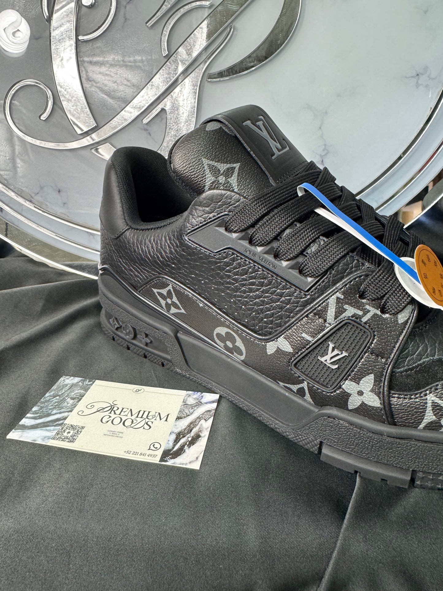 LV Trainer Black Monogram