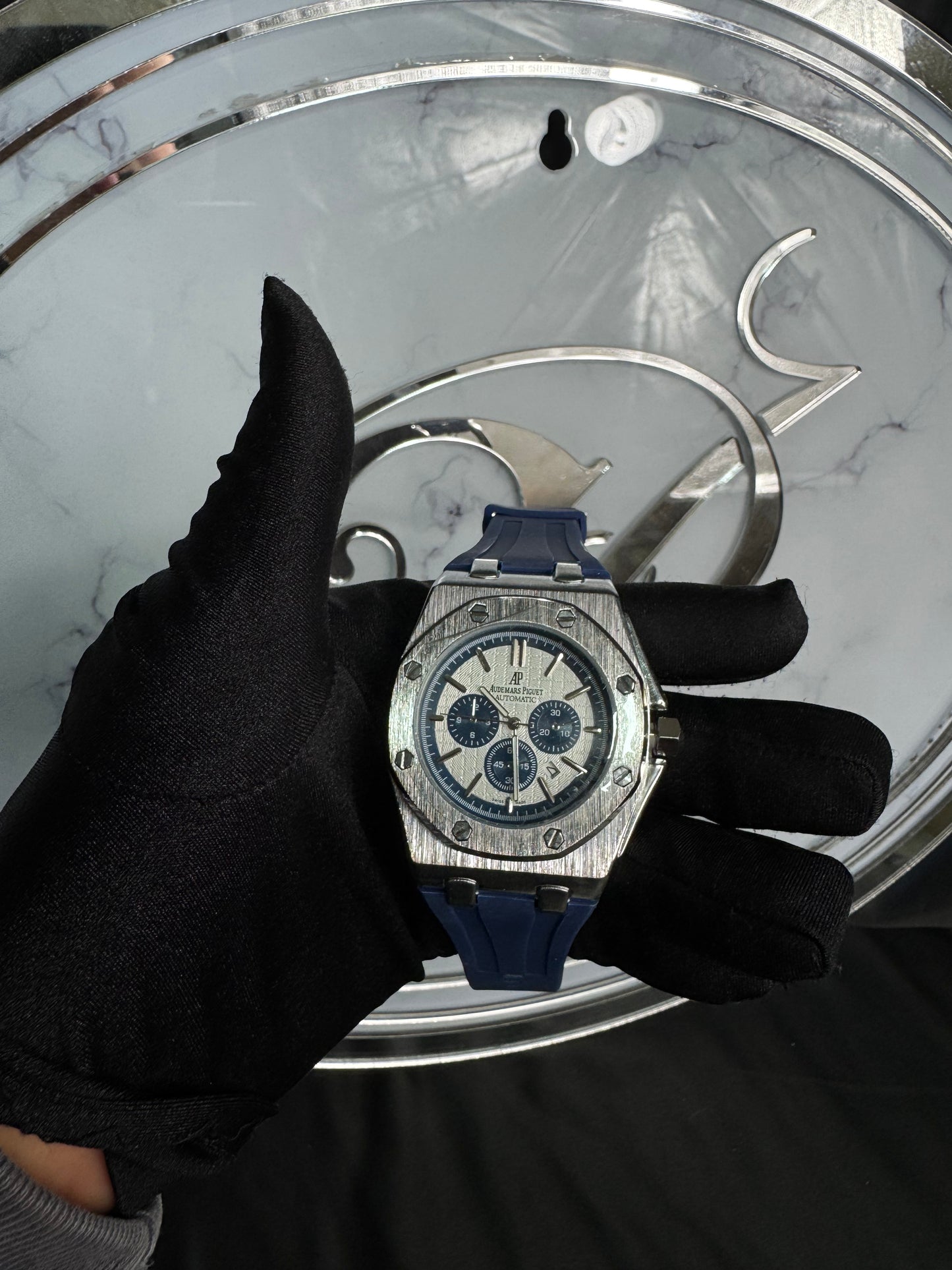 Reloj AP Royal Oak Correa Caucho Azul