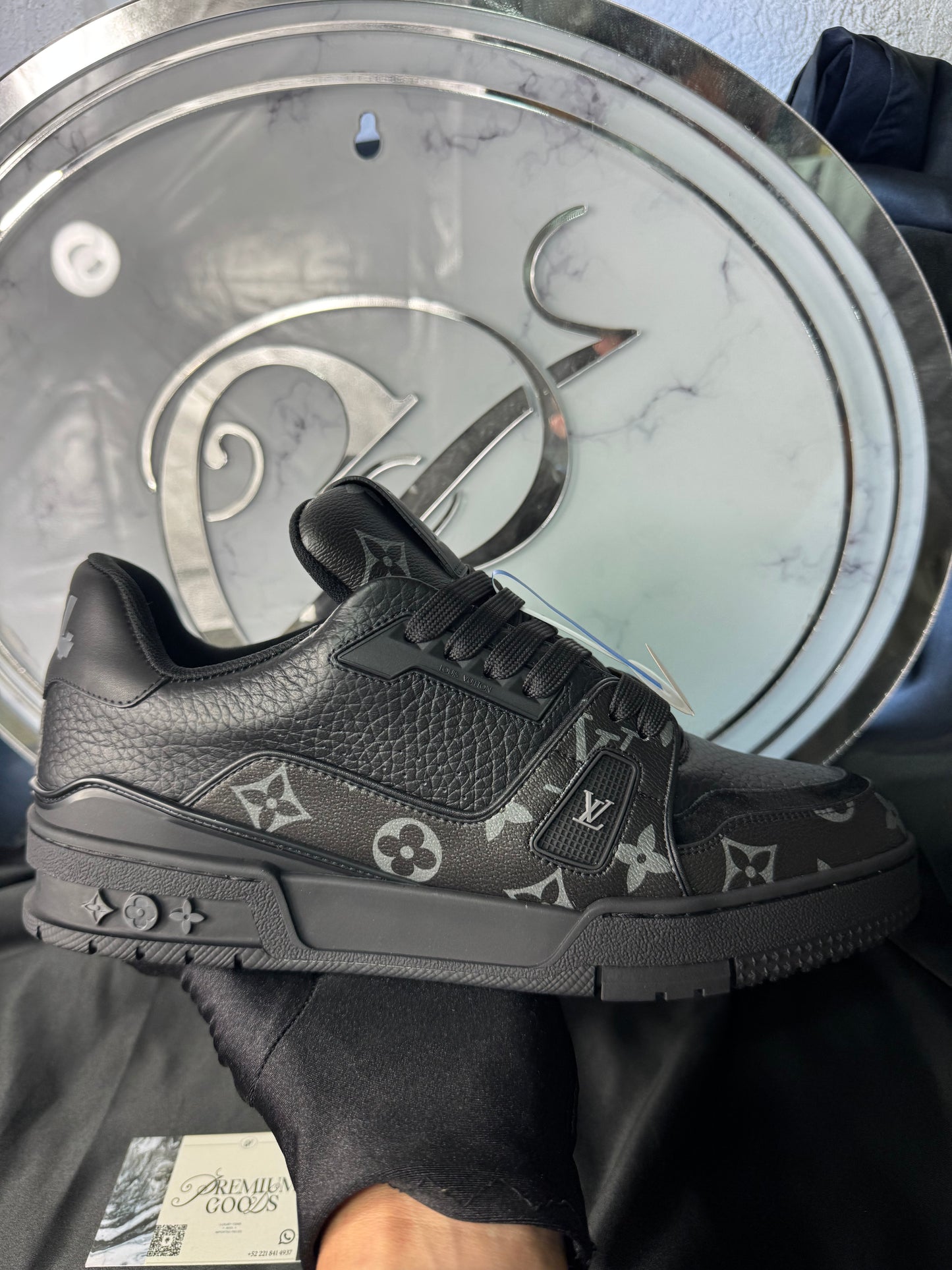 LV Trainer Black Monogram
