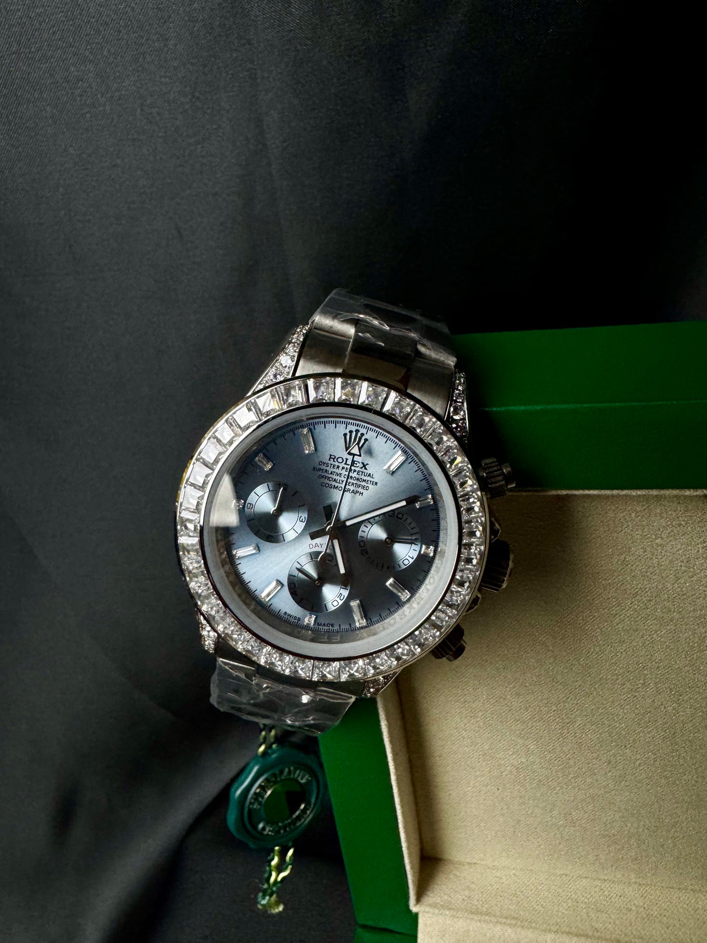 Rolex Daytona Diamante Plata