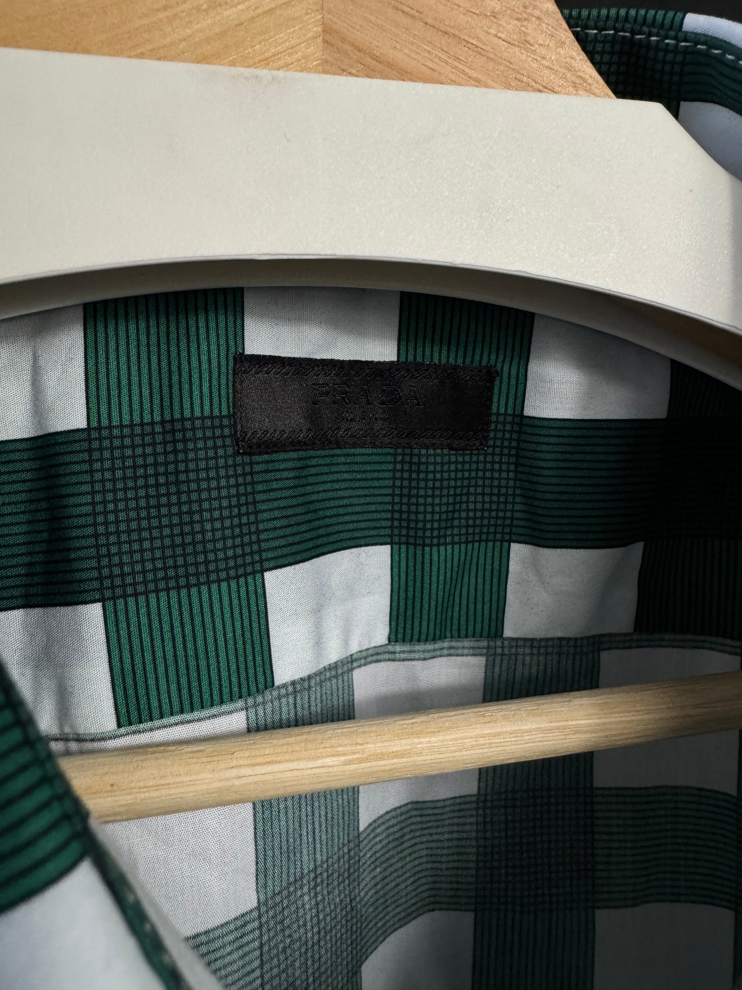 Camisa Prada Verde Cuadros UA
