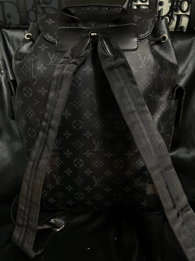 Louis Vuitton Christopher Backpack MM Black Monogram