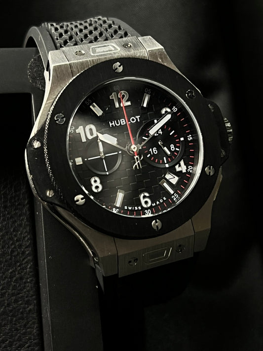 Hublot Big Bang Chrono Plata/ Negro