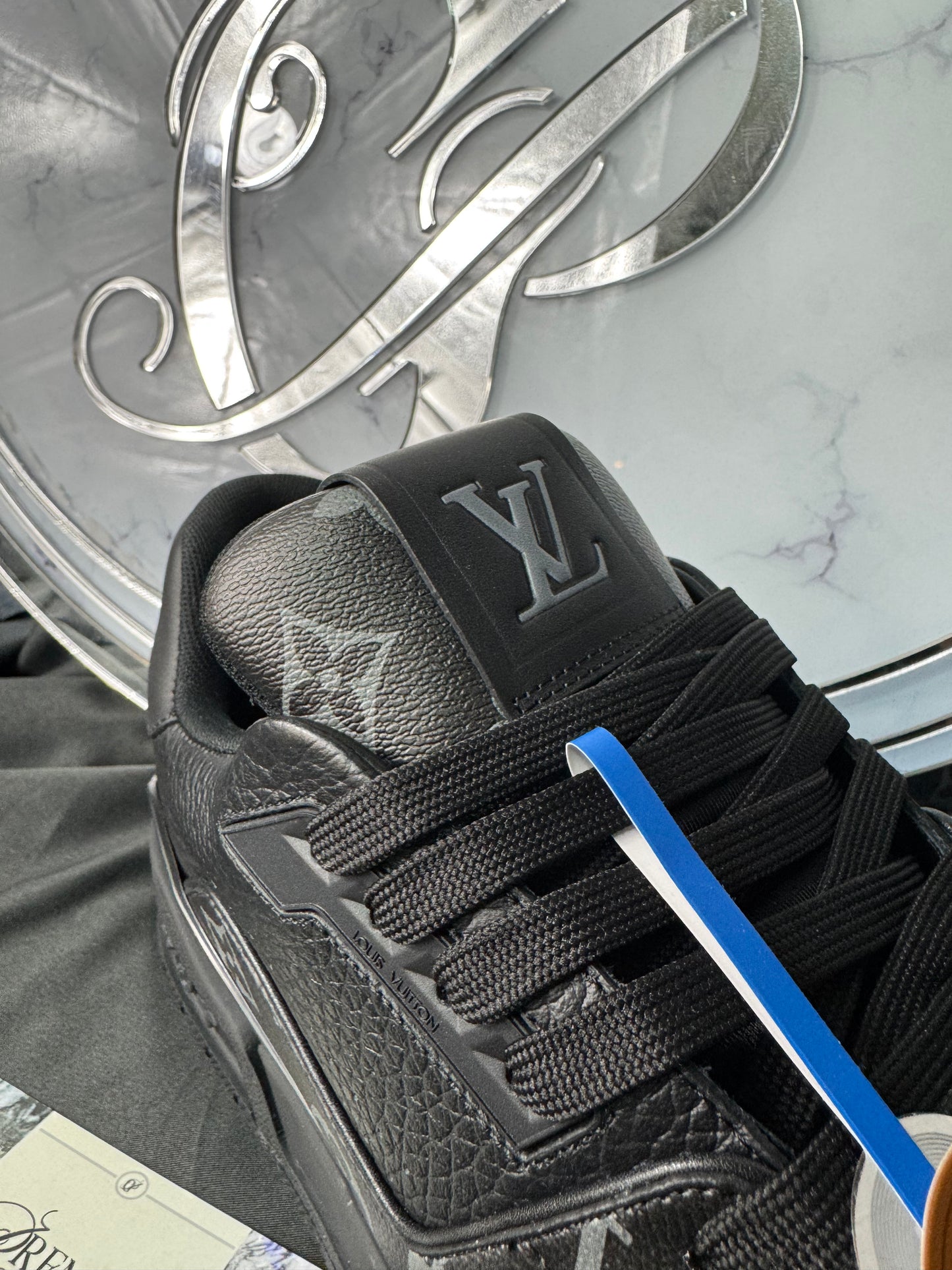 LV Trainer Black Monogram