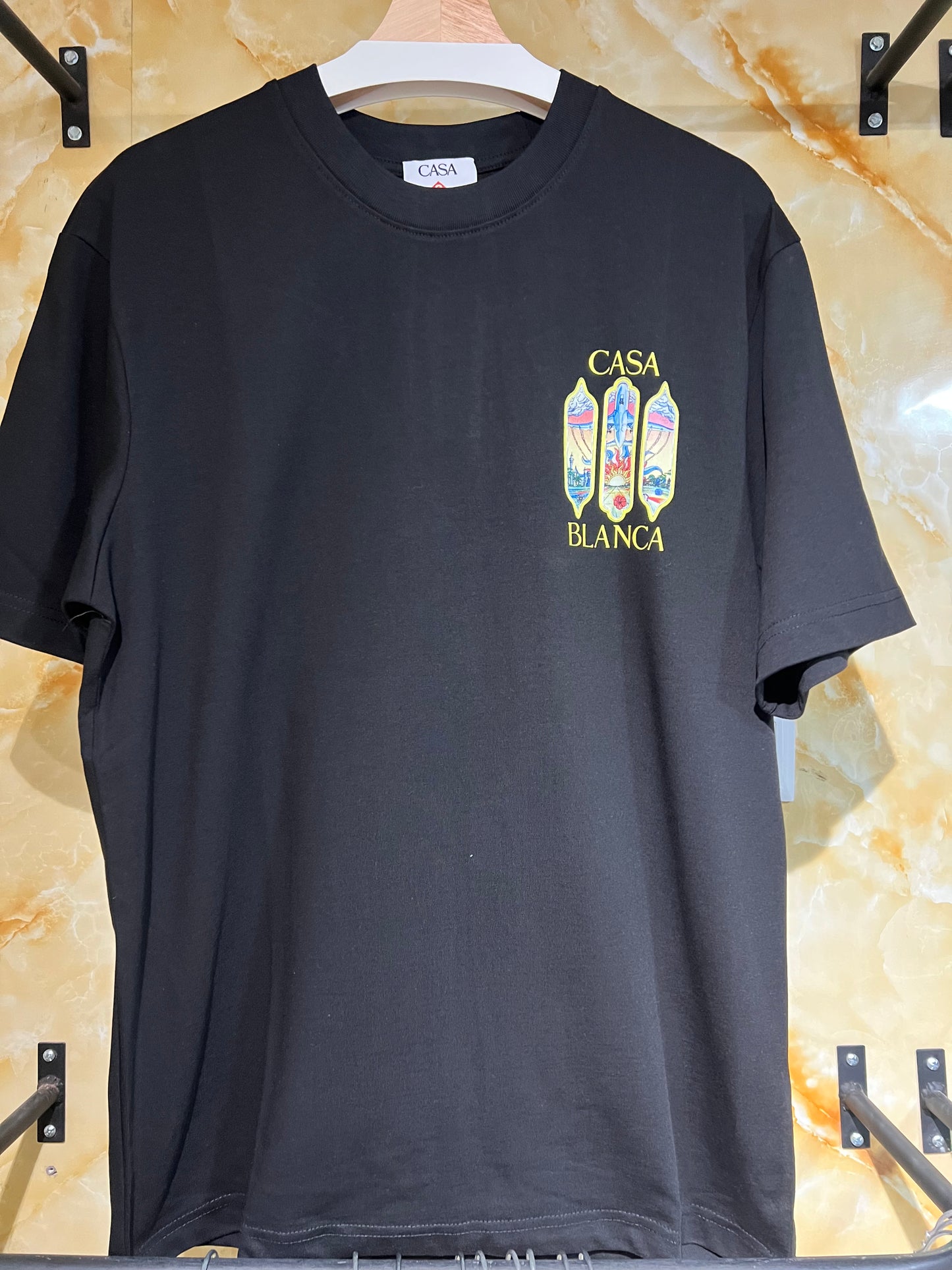 Playera Casa Blanca Negra Diseño Artístico