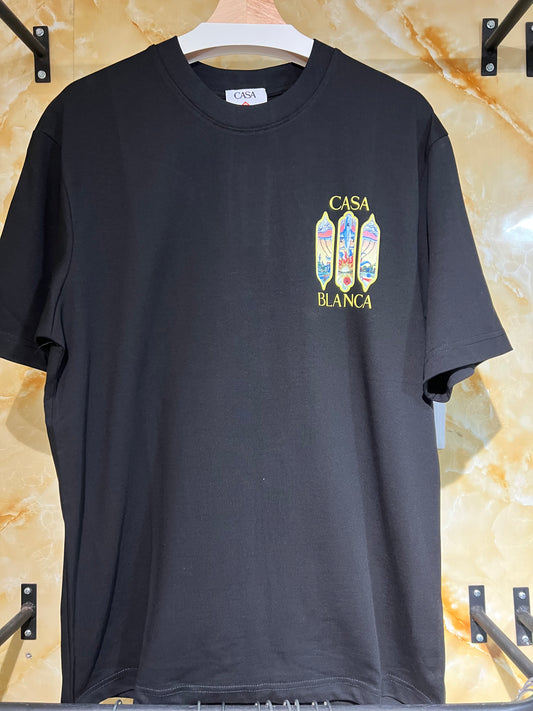 Playera Casa Blanca Negra Diseño Artístico