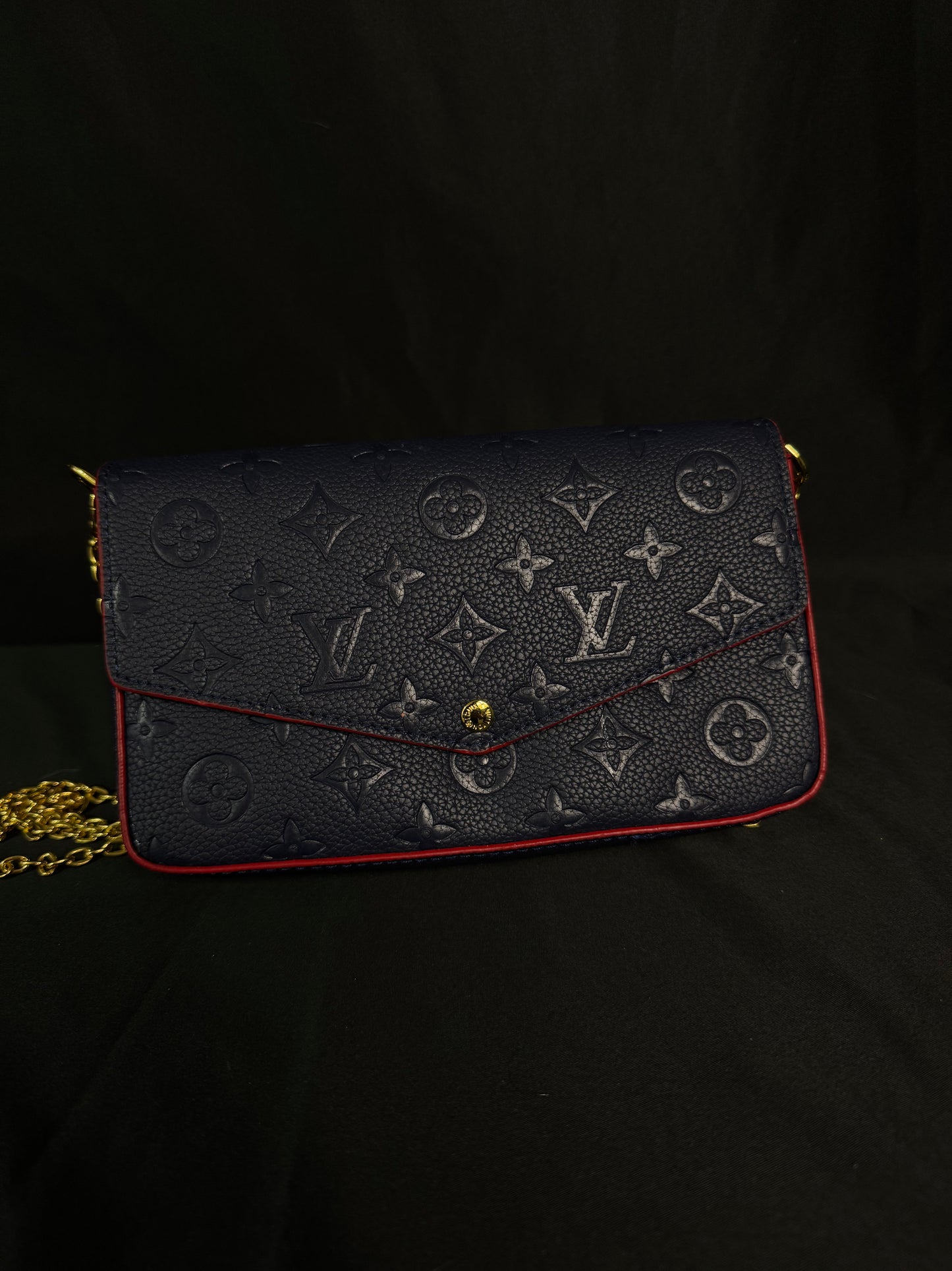 Louis Vuitton Felicie Pochette Navy Blue 3PZ