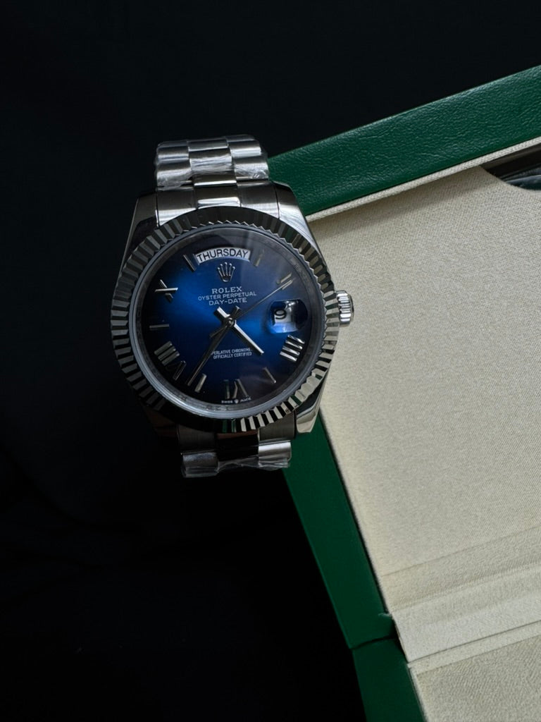 Rolex Day Date Presidente Azul Acero