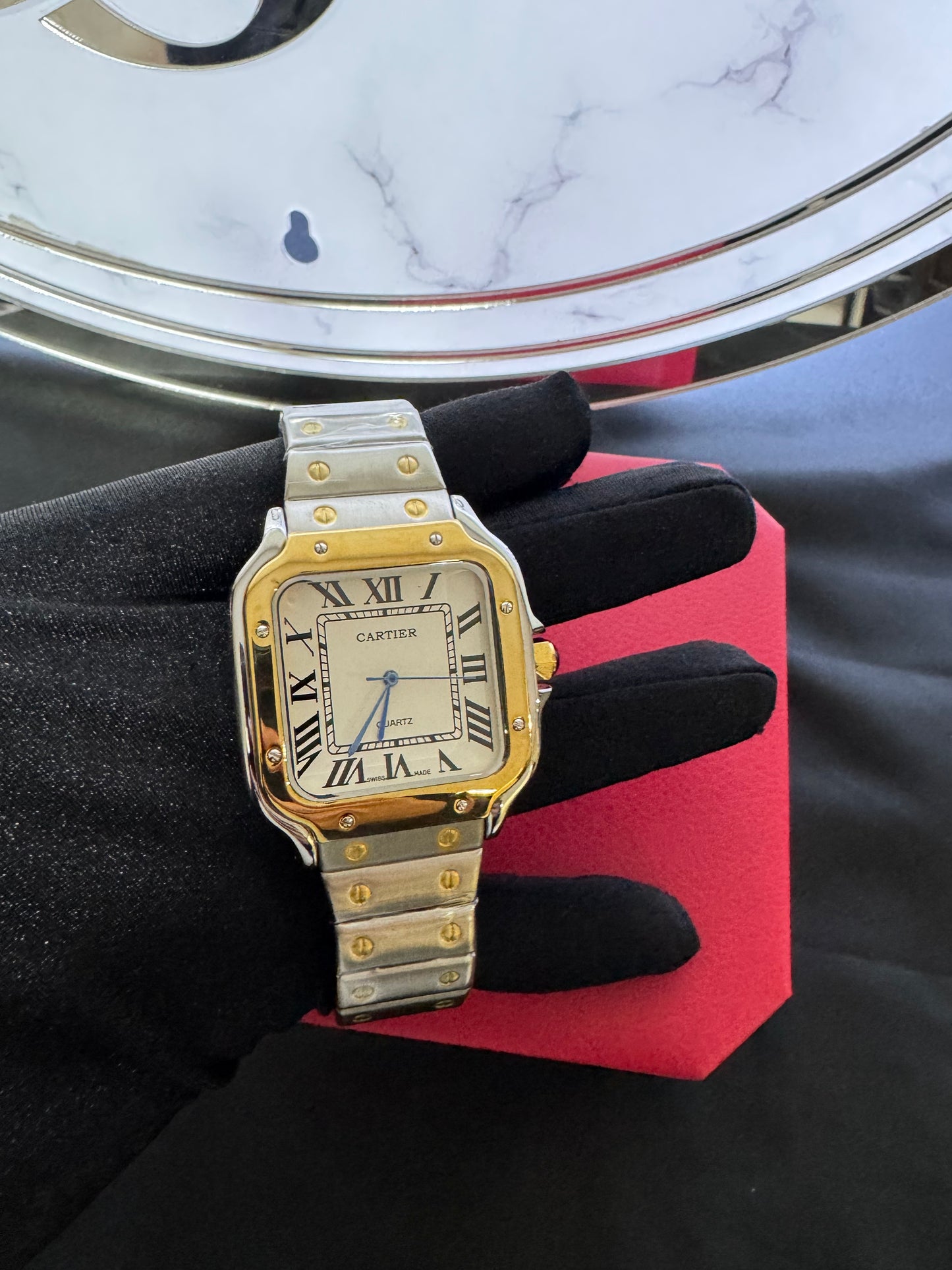 Reloj Cartier Santos Dos Tonos