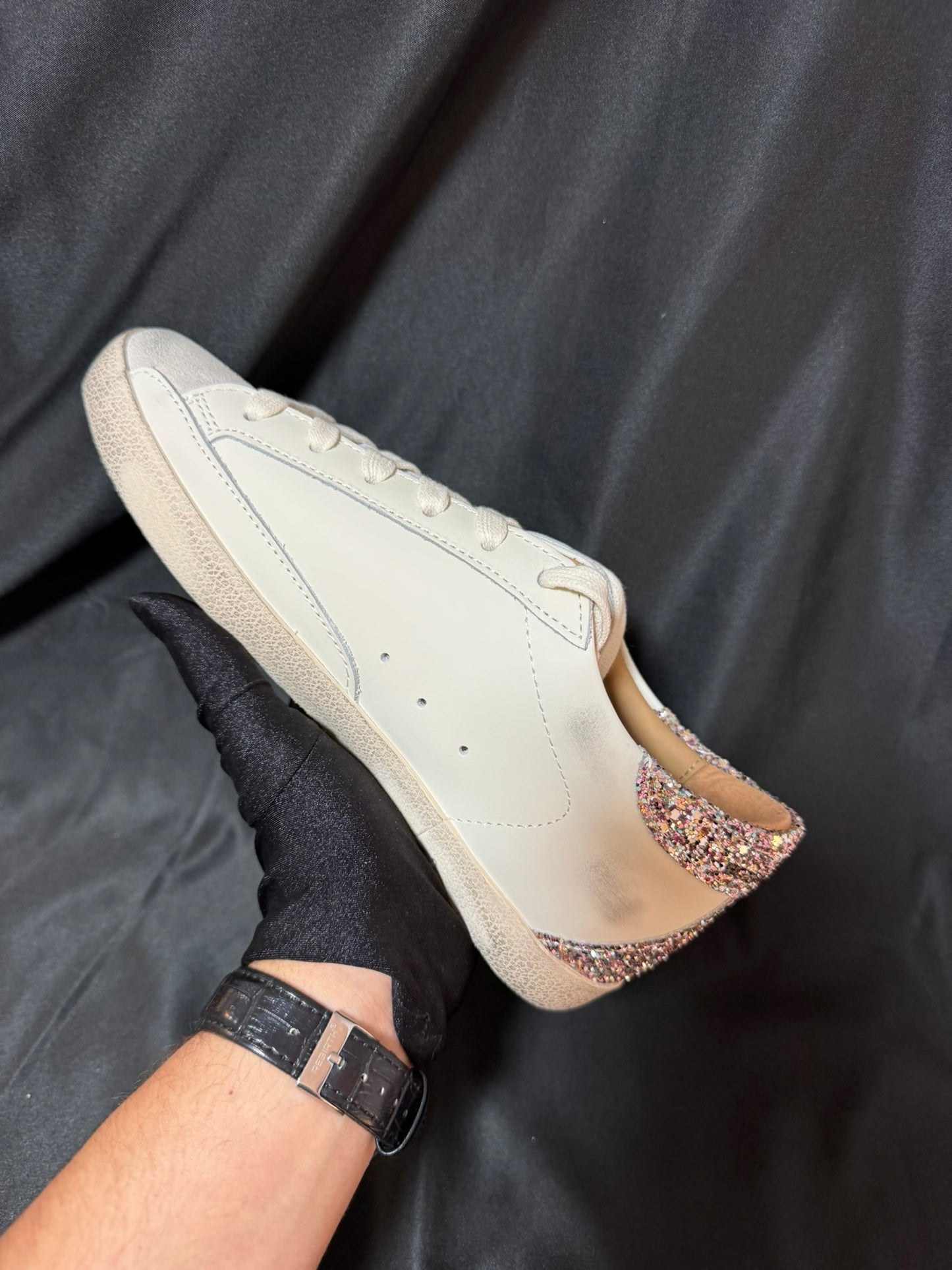 Golden Goose Super Star Glitter Pink
