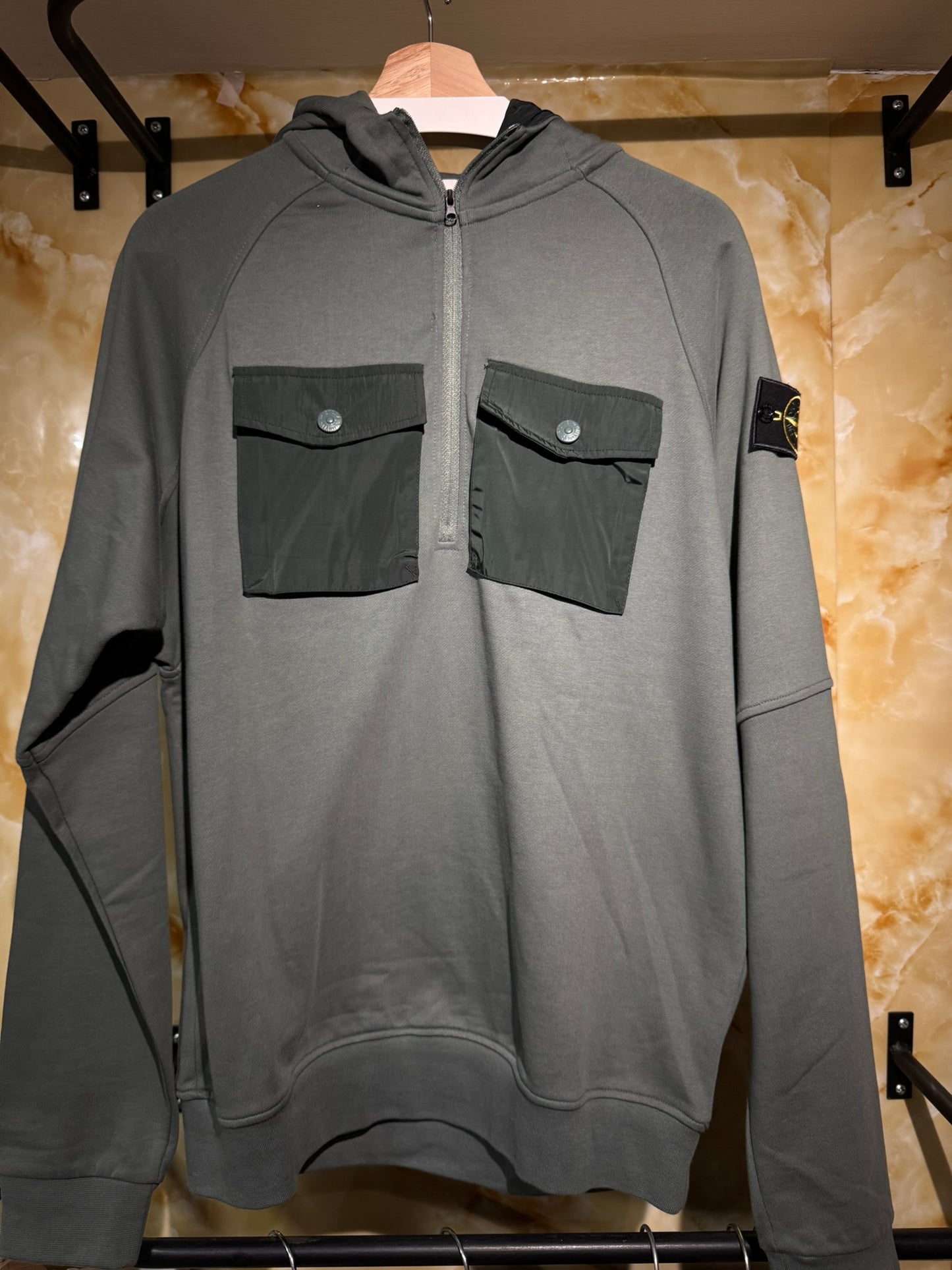 Stone Island Hoodie Gris
