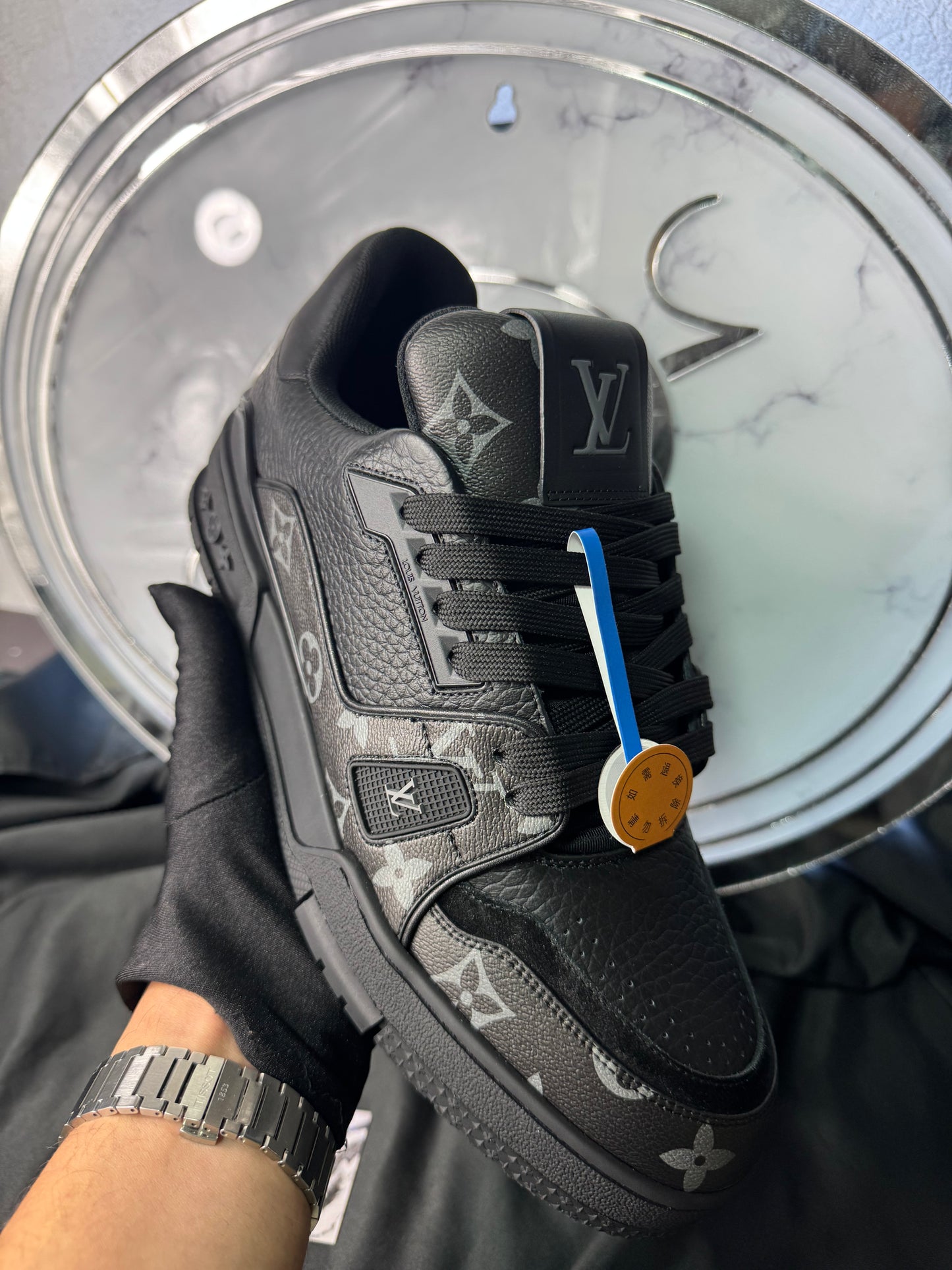 LV Trainer Black Monogram