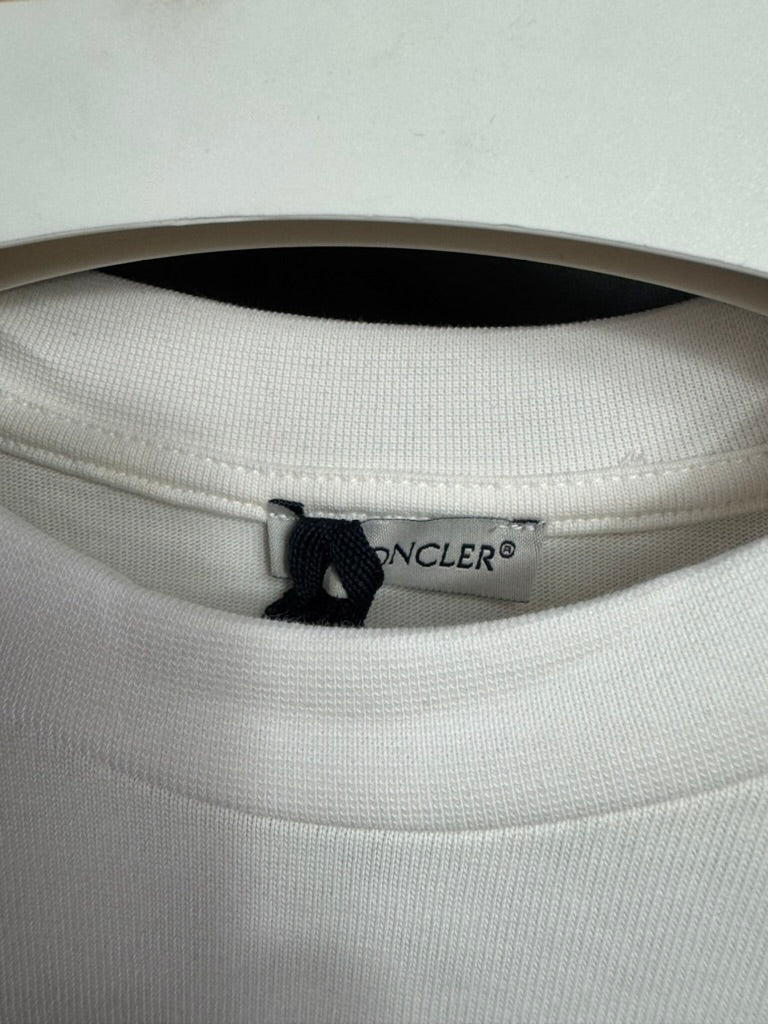 Playera Moncler Big Logo Blanca UA