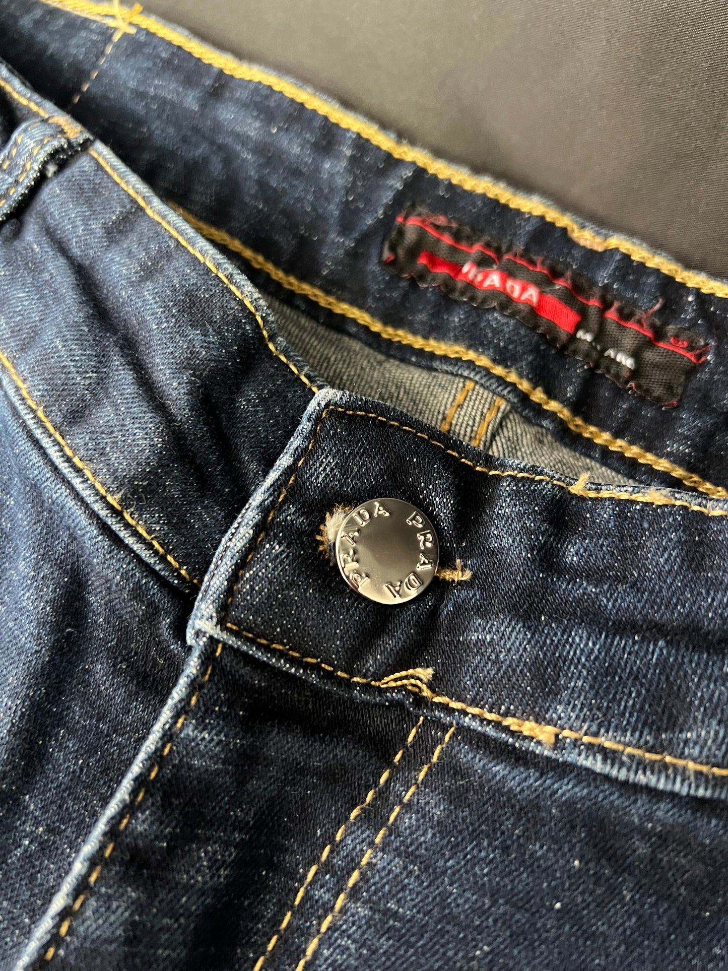 Jeans Prada Azul Placa