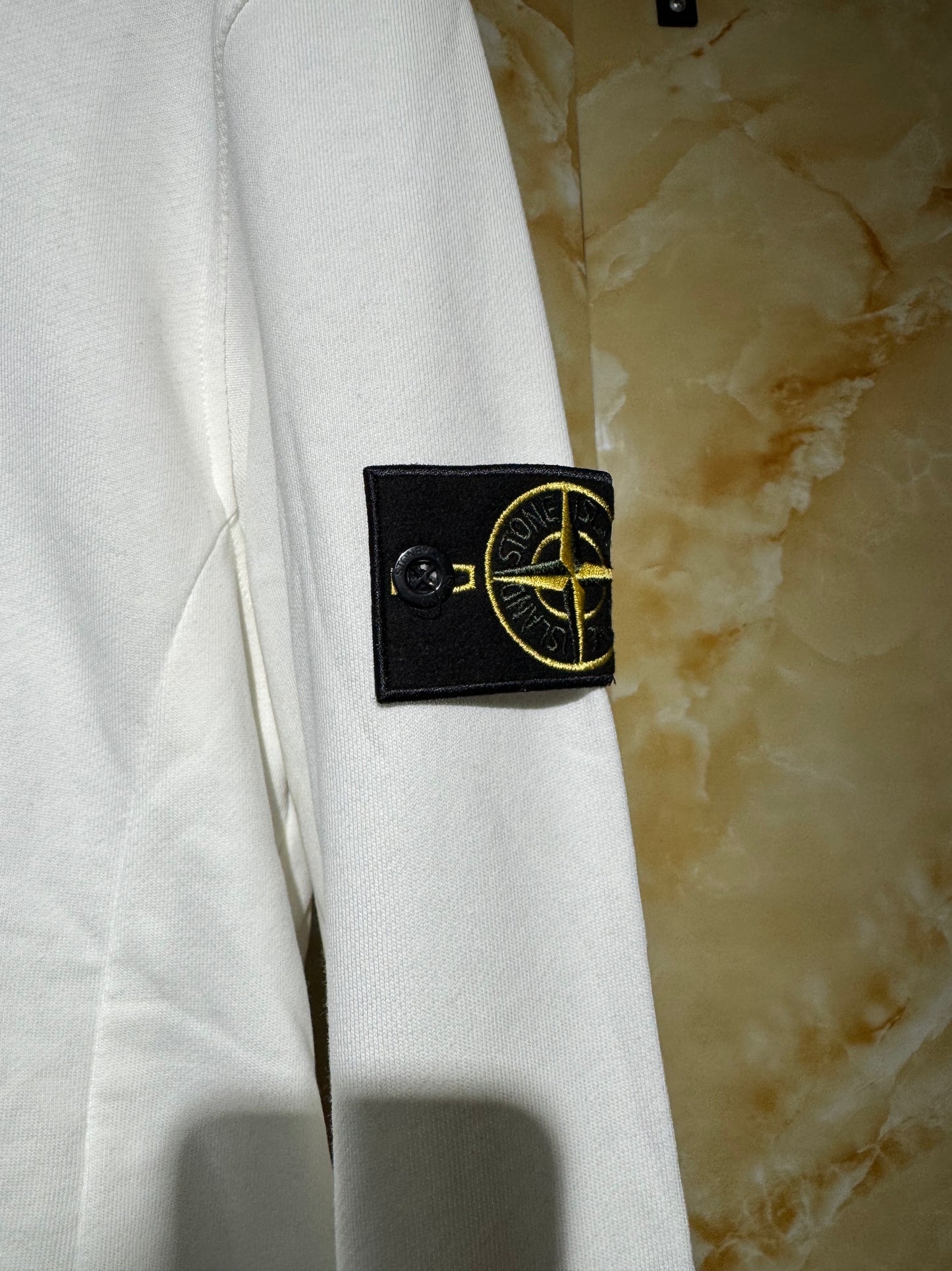 Stone Island Hoodie Blanca