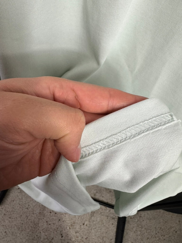 Playera Dior Trebol Bordado Menta UA