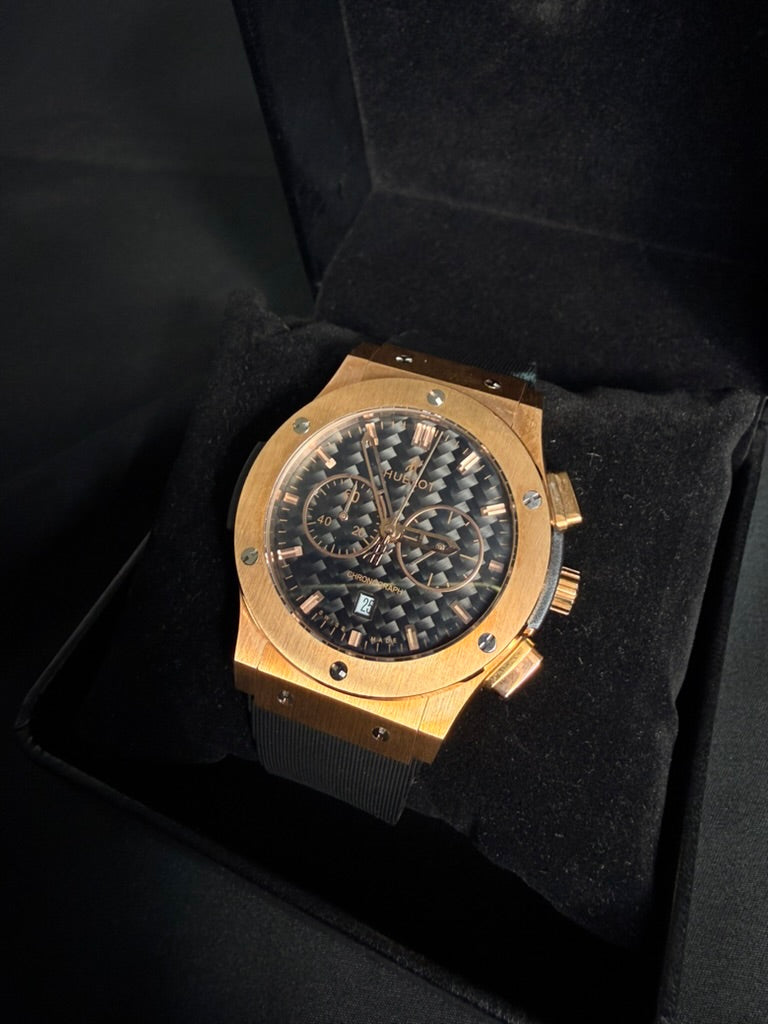 Hublot Classic Fussion Chrono Rose Gold Caucho