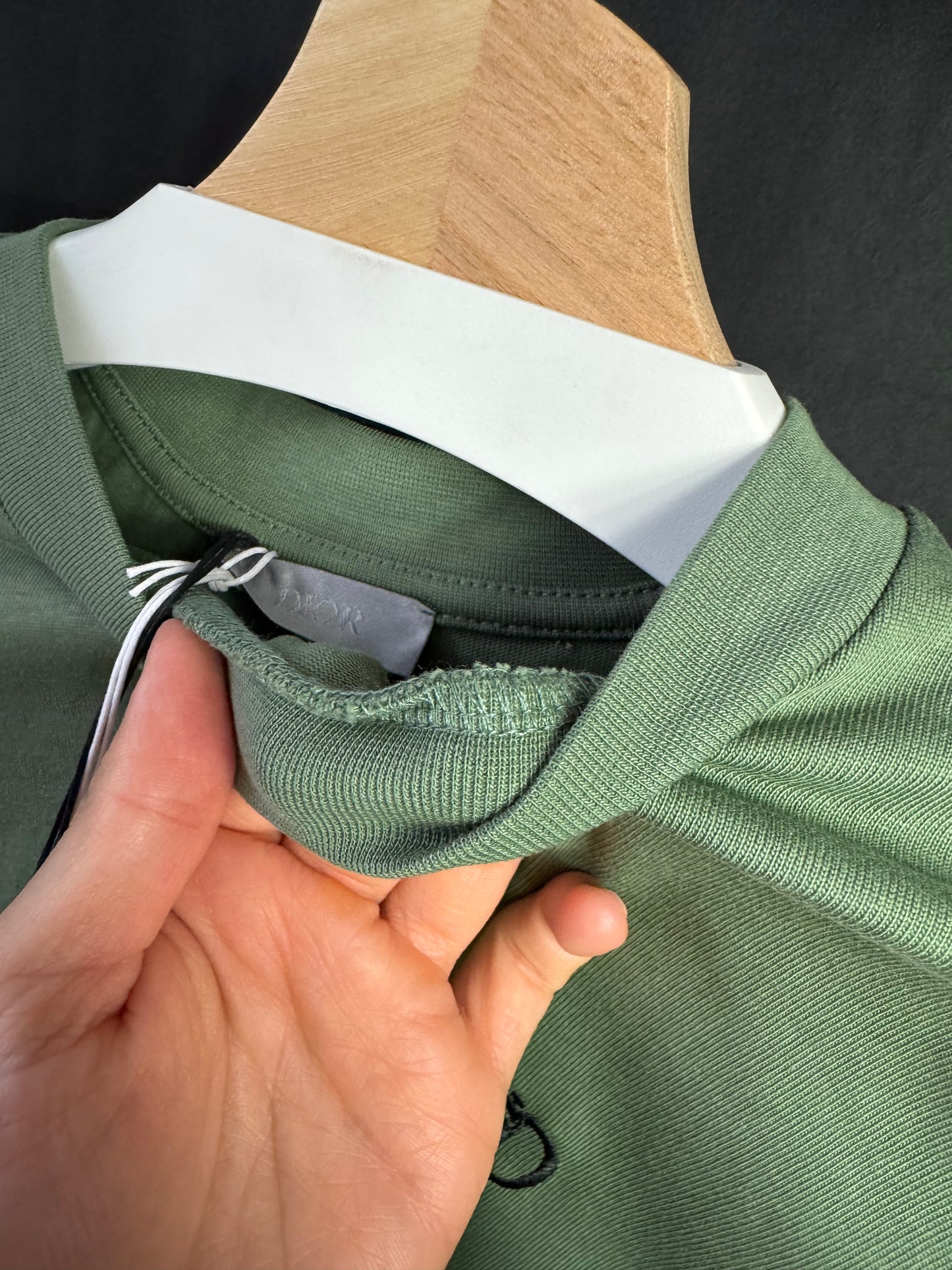 Playera Dior CD Icon Bordado Verde UA