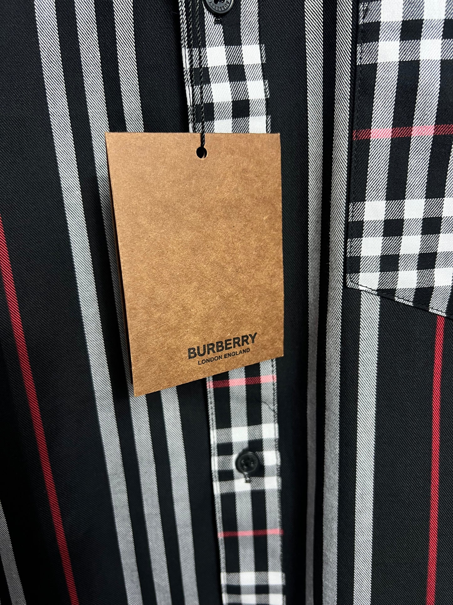 Camisa Burberry Clasica Negra UA
