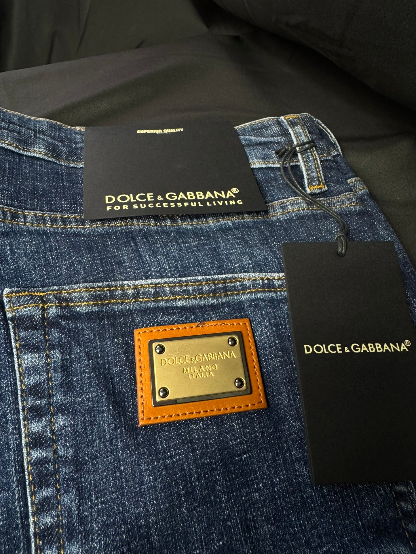 Jeans Dolce & Gabbana Azul con Placa