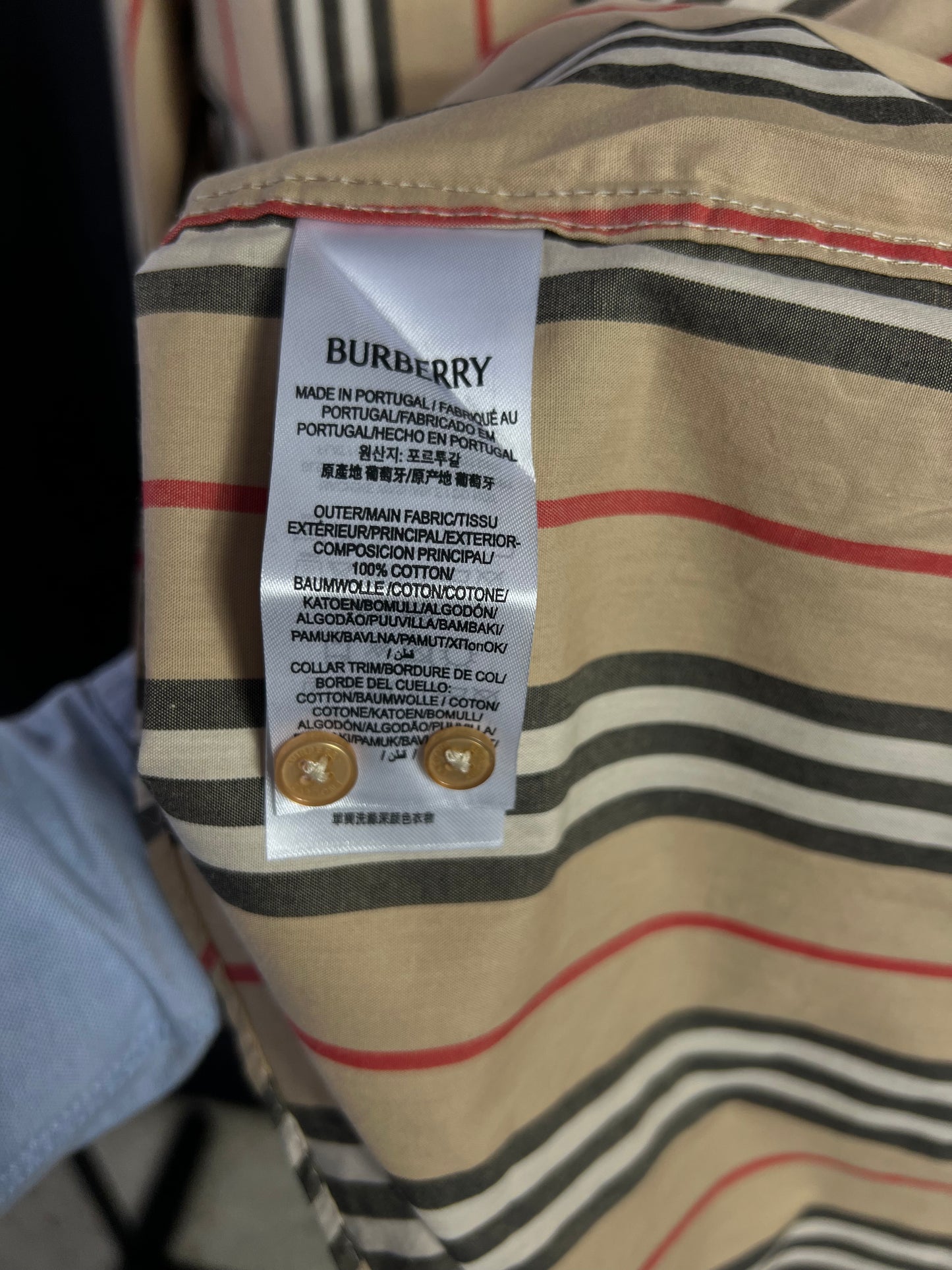 Camisa Burberry Clasica Beige UA