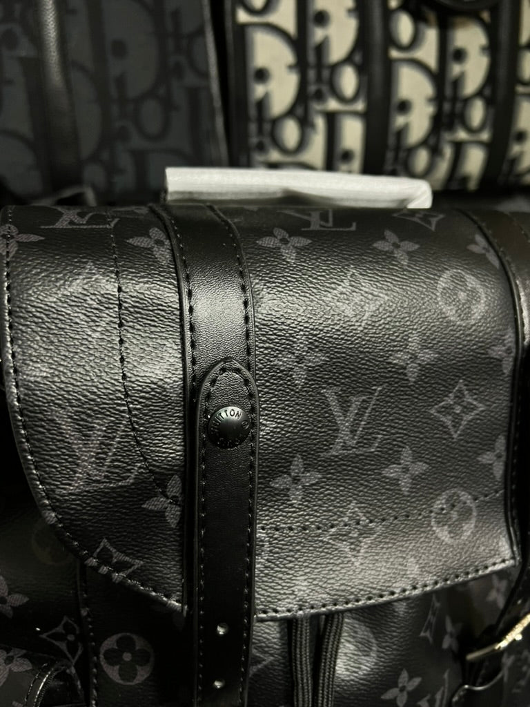Louis Vuitton Christopher Backpack MM Black Monogram